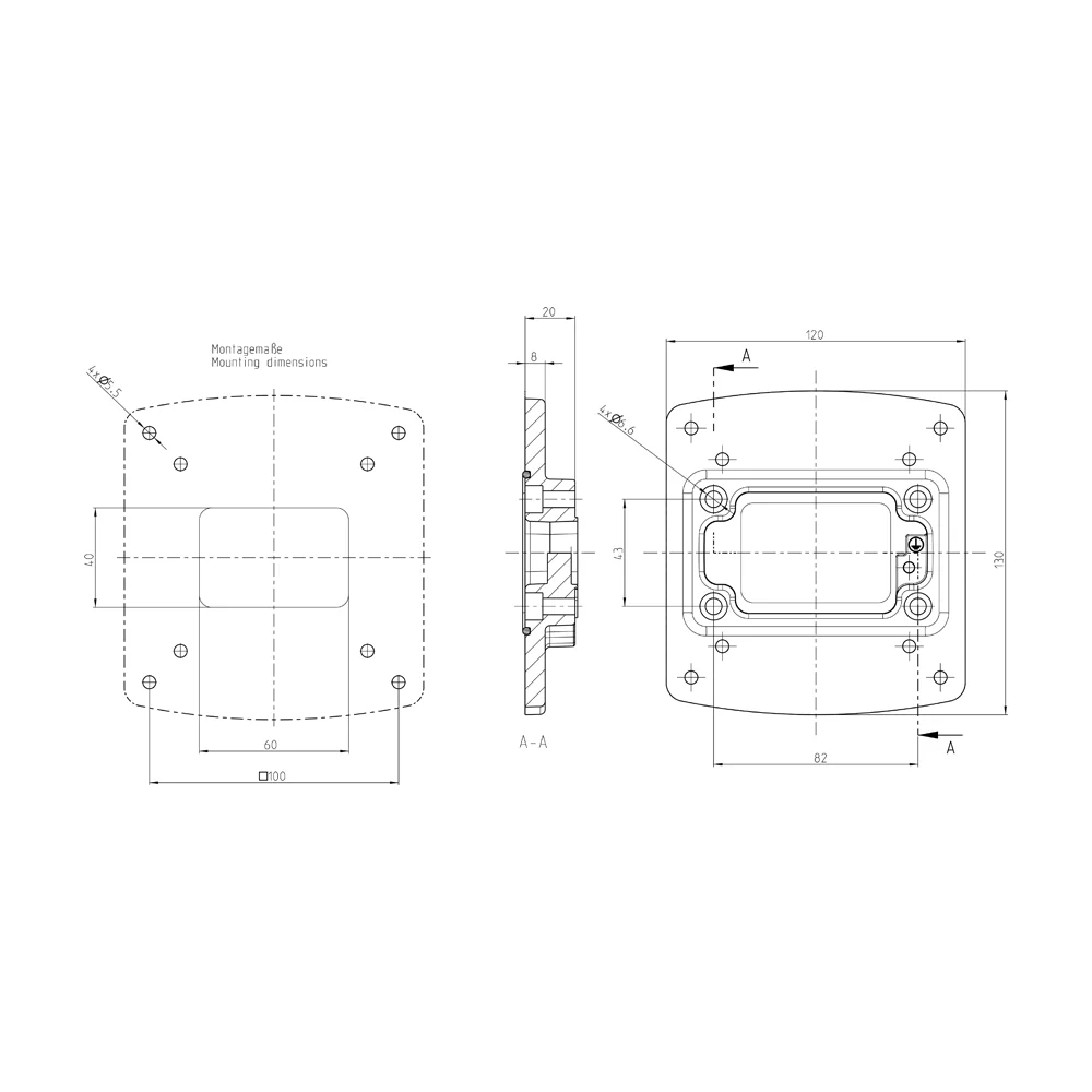 Adapterplatte VESA 75-100